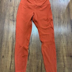 Lululemon Bright Orange Leggings size 10